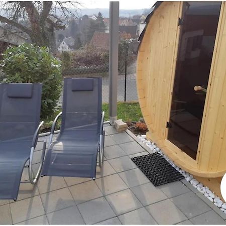 Ferienloft Ottos Werkstatt Mit Saunafass Dannenfels ภายนอก รูปภาพ