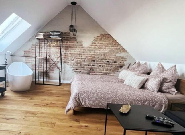 Ferienloft Ottos Werkstatt Mit Saunafass Dannenfels ภายนอก รูปภาพ